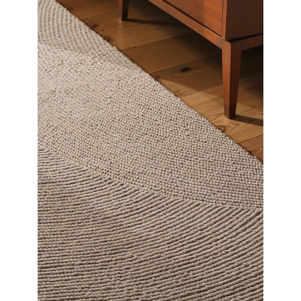 Bež ročno tkan volnen tekač 80x200 cm Eleni Light Beige – Hanse Home-image-3