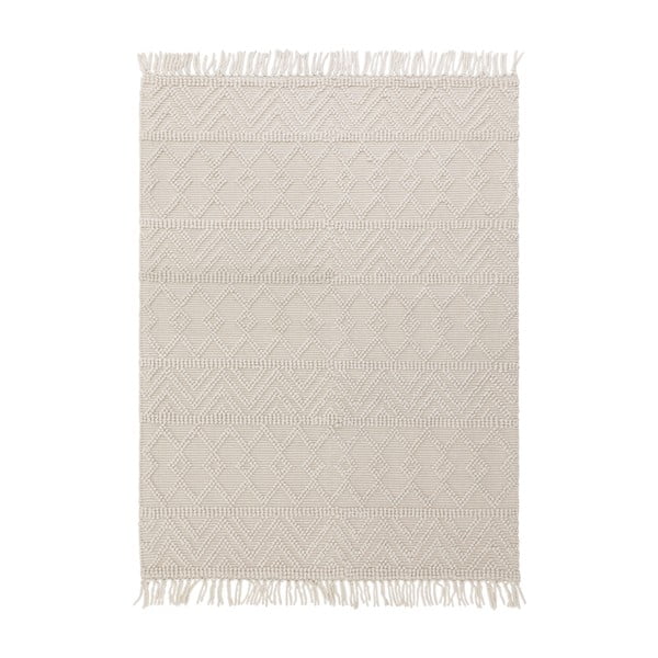 Kremno bela volnena preproga 200x290 cm Asra – Asiatic Carpets