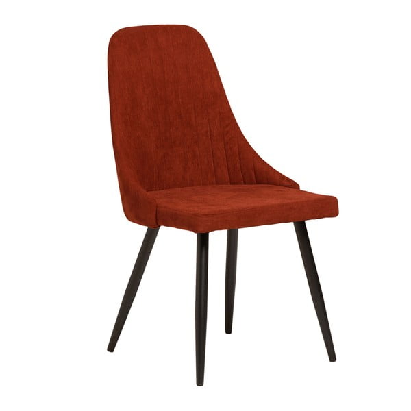 Komplet 2 temno rdečih jedilnih stolov Marckeric Mina-image-1