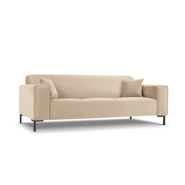 Bež žametna zofa osmopolitan Design Siena-image-3