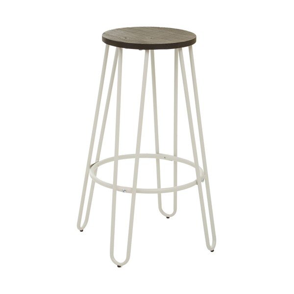 Bel/v naravni barvi barsko stol iz masivnega bresta (višina sedeža 75 cm) District – Premier Housewares