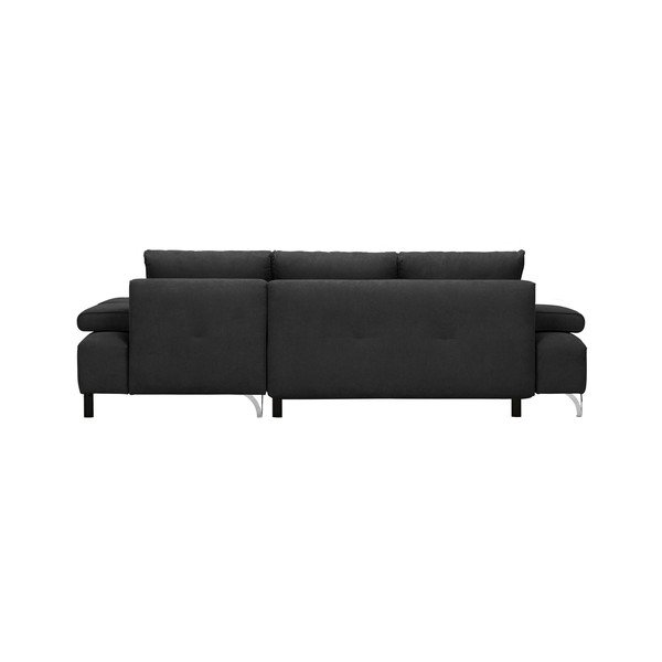 Temno siva kotna raztegljiva sedežna garnitura Windsor & Co Sofas Virgo, levi kot-image-2