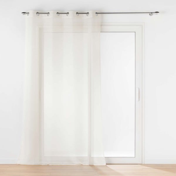 Kremno bela prosojna zavesa iz tančice 140x240 cm Lissea – douceur d'intérieur