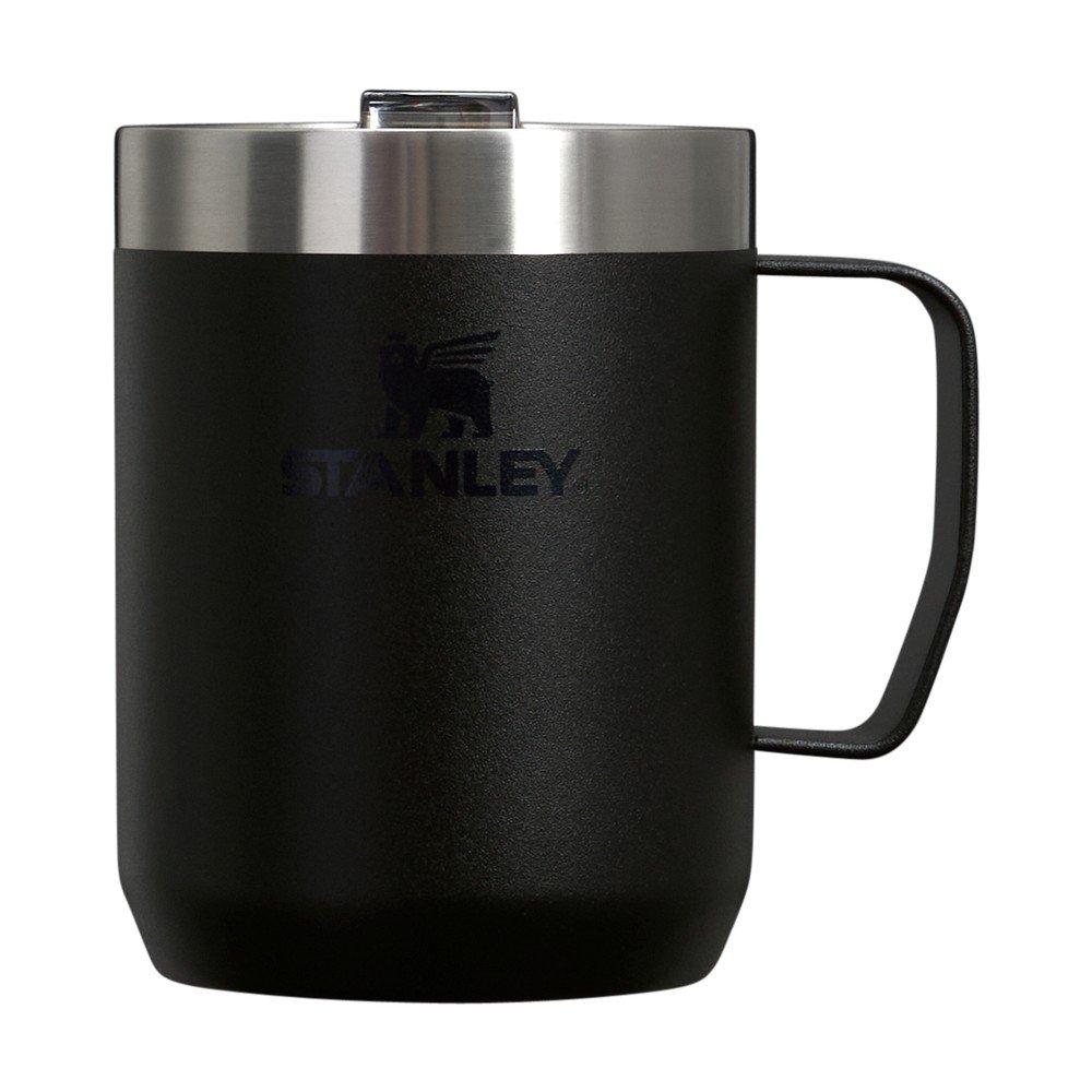 Črn termo lonček iz nerjavečega jekla 230 ml Stay-Hot Camp Mug Black