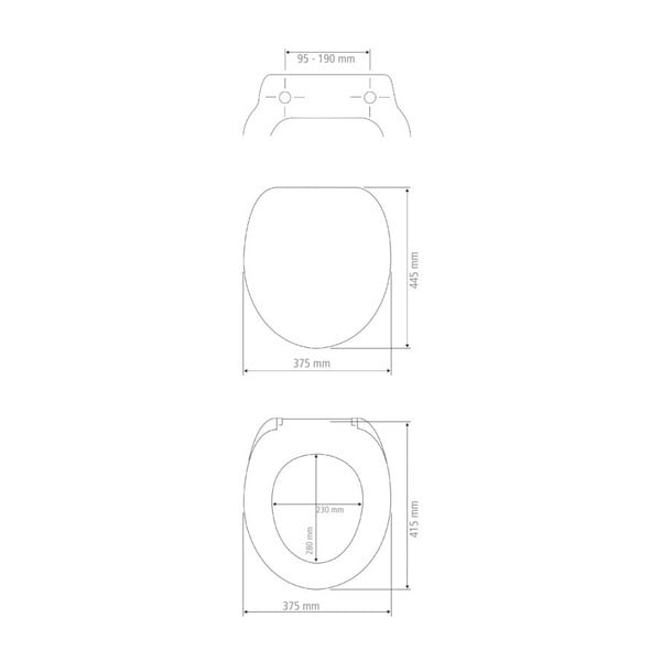 Črna WC deska Wenko Ikaria-image-3