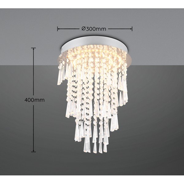 LED stropna svetilka v srebrni barvi ø 30 cm Pomp – Reality-image-4