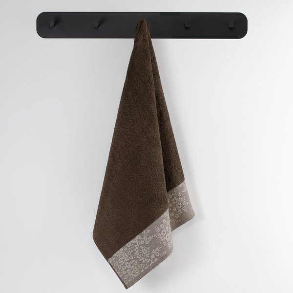 Rjava frotirna bombažna brisača 70x140 cm Crea – AmeliaHome-image-1