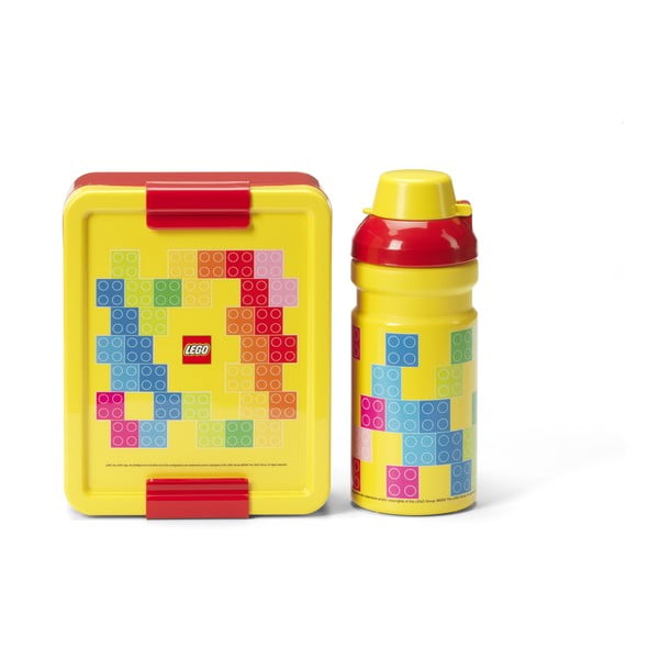 Otroška posoda za malico s steklenico za vodo Brick – LEGO®
