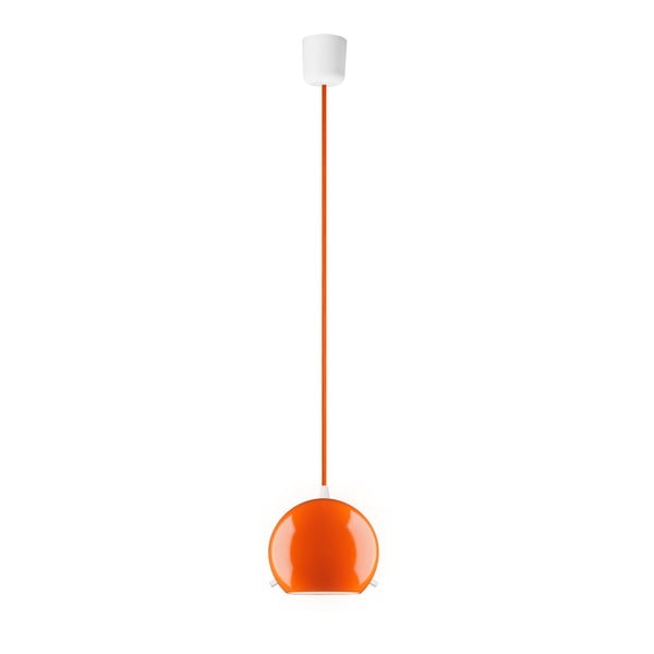 Oranžna sijajna viseča svetilka Sotto Luce MYOO