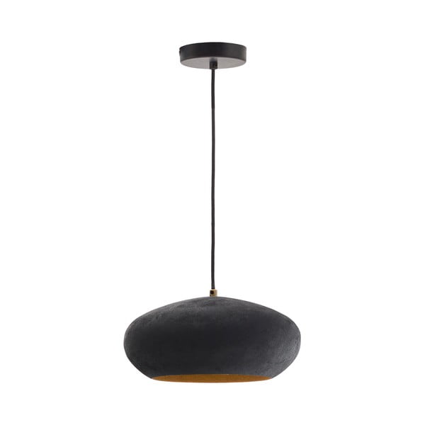 Črna viseča svetilka s kovinskim senčilom ø 30 cm Inda – Kave Home