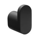 Mat črn medeninast stenski obešalnik Flori – Sapho