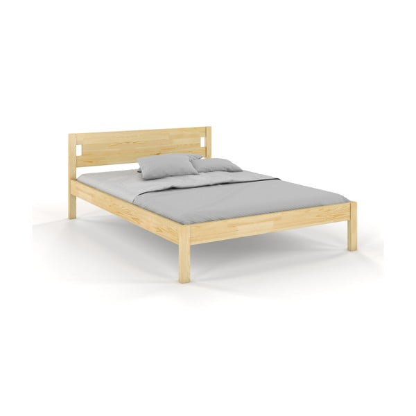 Zakonska postelja iz borovega lesa 160x200 cm  Laxbaken - Skandica