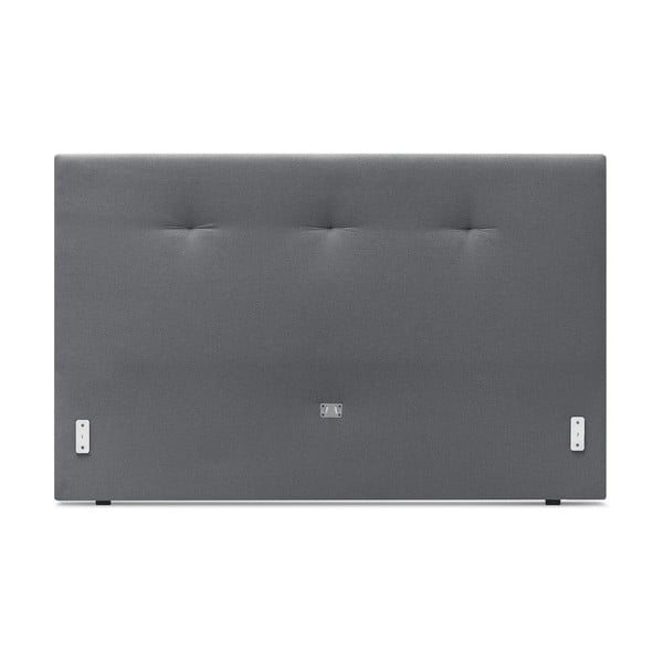 Temno siva oblazinjena zakonska postelja z letvenim dnom 160x200 cm Tory - Bobochic Paris-image-3