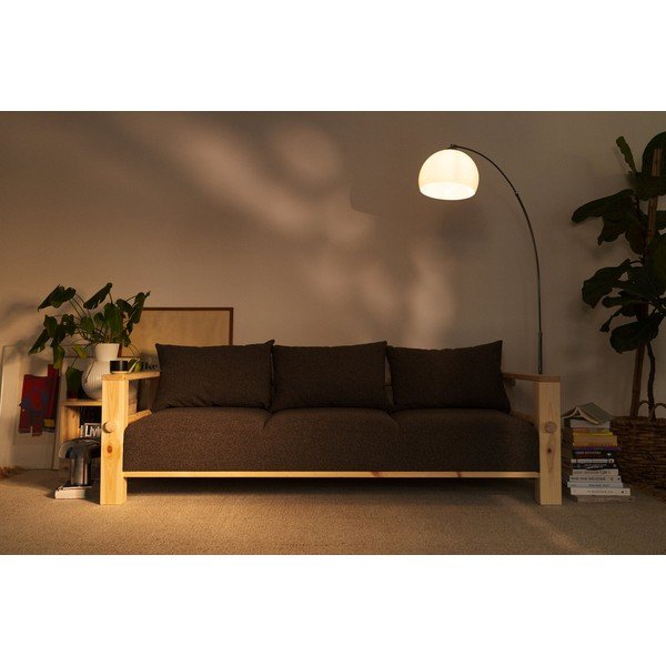 Temno siva sedežna garnitura 225 cm Bare – Karup-image-4