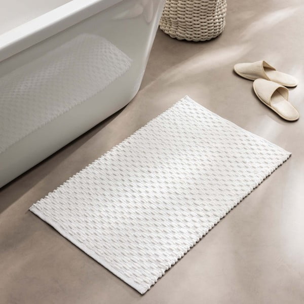 Kremno bela kopalniška preproga 50x80 cm Lois – douceur d'intérieur-image-2