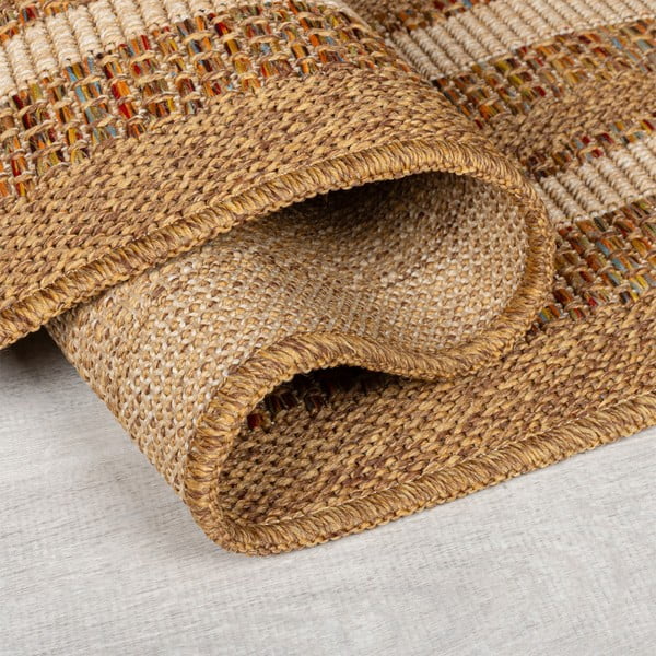 Notranja in zunanja preproga v naravni barvi 160x230 cm Layla Border – Flair Rugs-image-2