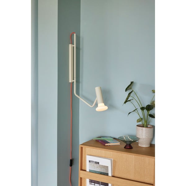 Bež stenska svetilka Wally – Hübsch-image-1