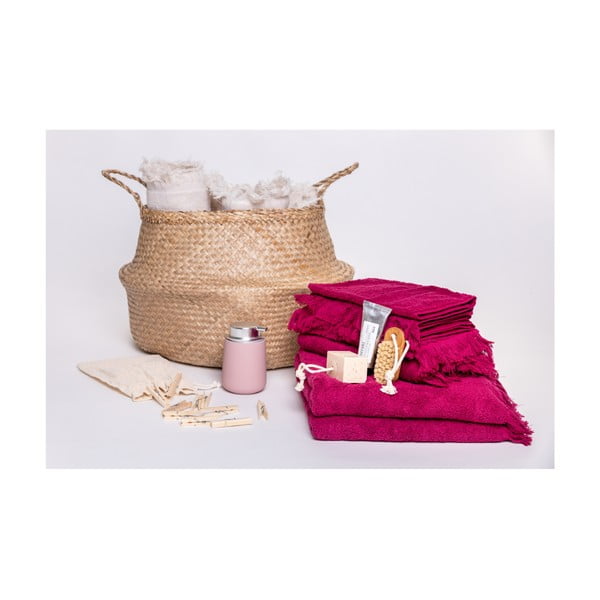 Komplet 6 rdečih brisač in 2 brisači iz 100-odstotnega bombaža Bonami Selection-image-3