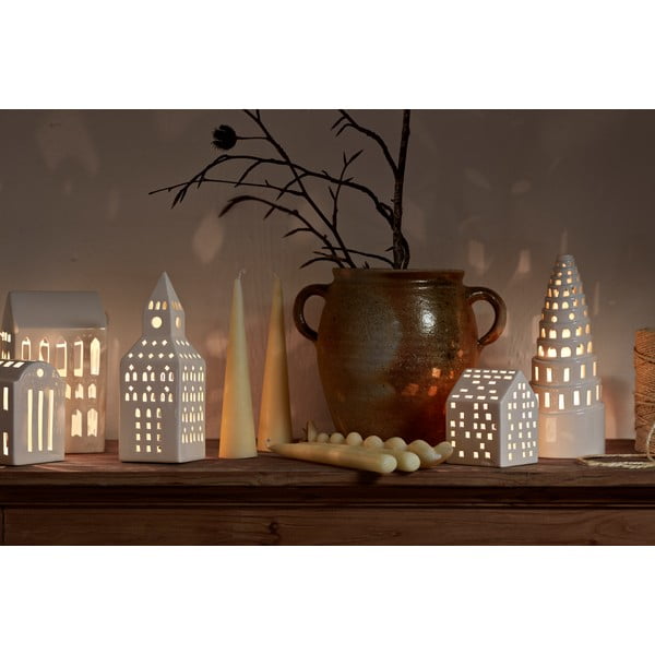 Keramičen svečnik za čajno svečko Urbania Lighthouse Church Tower – Kähler Design-image-3