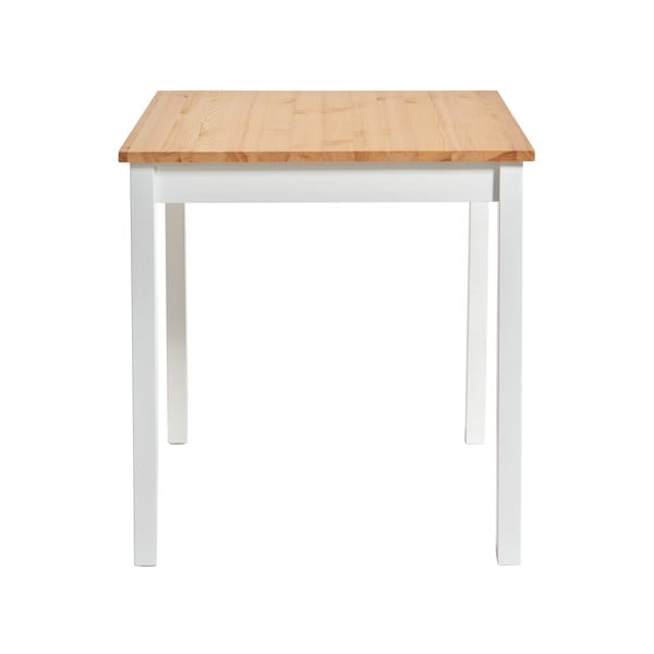 Jedilna miza iz borovega lesa z belo konstrukcijo Bonami Essentials Sydney, 70 x 70 cm-image-2