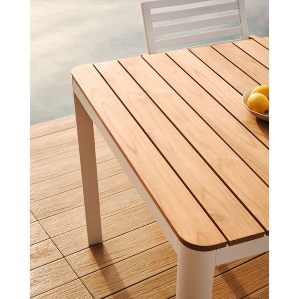 Aluminijasta vrtna miza 90x163 cm Bona – Kave Home-image-4