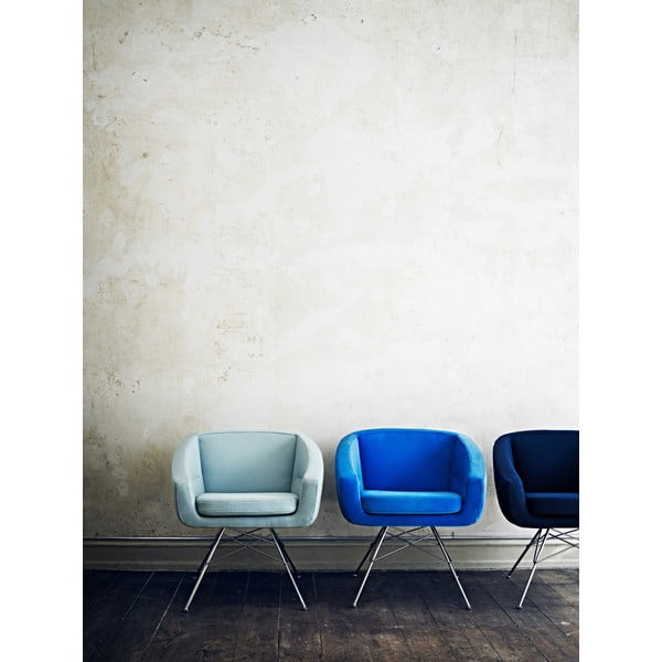 Temno modri fotelj Softline Aiko-image-1