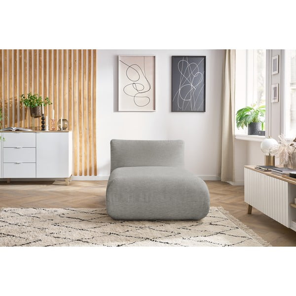 Bež žametni kavč modul Lecomte - Bobochic Paris-image-1