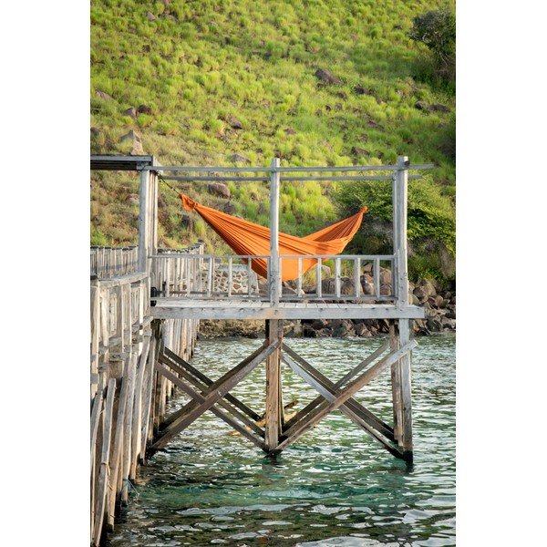 Oranžna viseča mreža Descotis Bella, dolžina 420 cm-image-4