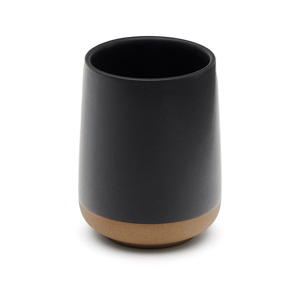 Temno siv keramičen lonček za zobne ščetke Silma – Kave Home