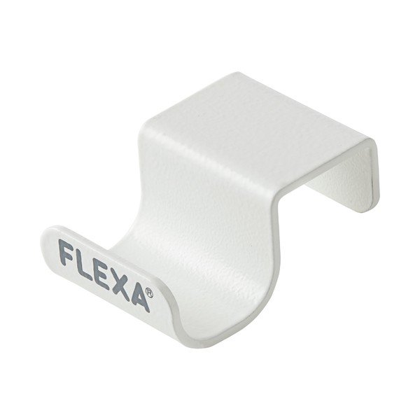 Bela kljuka za obešanje torbe Flexa
