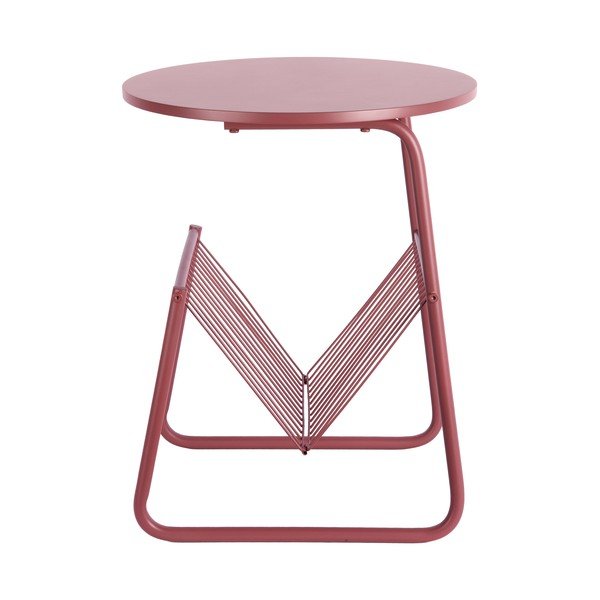 Kovinska okrogla stranska mizica ø 40 cm Riqueza Revista – Leitmotiv-image-3