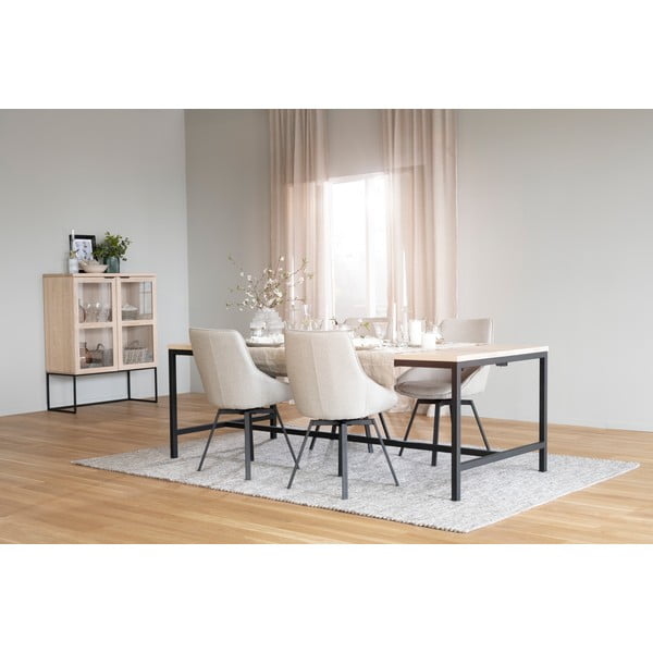 Bež vrtljivi stol Rowico Alison-image-1