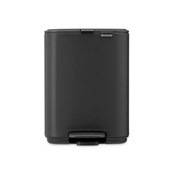 Temno siv jeklen koš za smeti s pedalom 4 l Bo – Brabantia-image-2