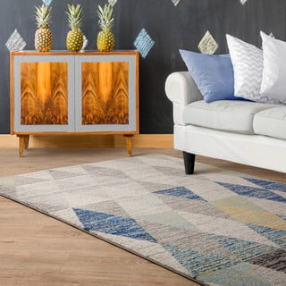 Modra preproga 80x150 cm Muse Harlequin Blue – Asiatic Carpets