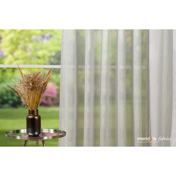 Siva prosojna zavesa 140x260 cm Lava – Mendola Fabrics-image-3