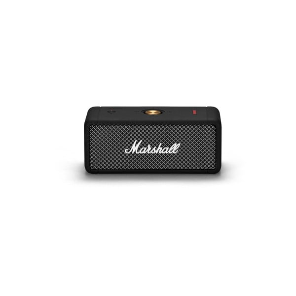 Črn prenosni zvočnik Bluetooth Marshall Emberton