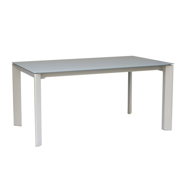 Siva zložljiva jedilna miza sømcasa Tamara, 160 x 90 cm