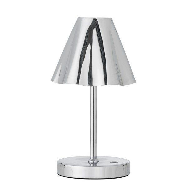 LED namizna svetilka v srebrni barvi s kovinskim senčilom (višina 28 cm) Lianna – Bloomingville