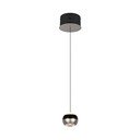 Črno-srebrna LED viseča svetilka ø 15,5 cm Orbit – Trio Select