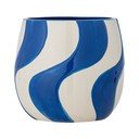 Ročno poslikan okrasni cvetlični lonec iz kamenine ø 20,5 cm Romy – Bloomingville