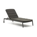 Črn kovinski vrtni ležalnik Marcona - Kave Home