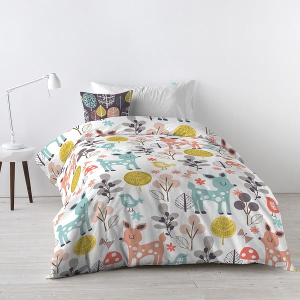 Otroška bombažna posteljnina Moshi Moshi Woodland, 140 x 200 cm-image-3