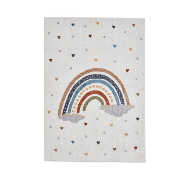 Kremno bela otroška preproga 80x150 cm Vida Rainbow – Think Rugs