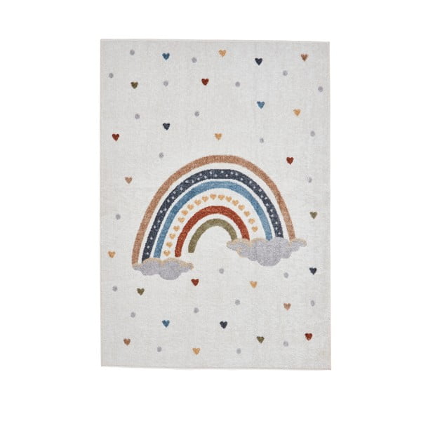 Kremno bela otroška preproga 120x170 cm Vida Rainbow – Think Rugs