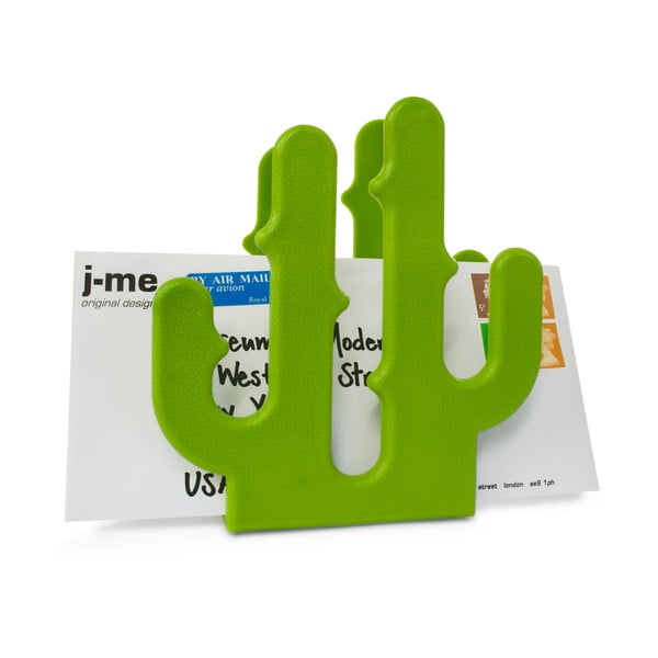 Zeleno držalo za pisma J-Me Cactus