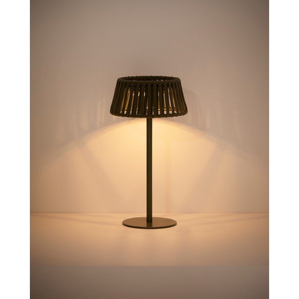 LED namizna/prenosljiva zunanja svetilka s solarnim panelom (višina 30 cm) Aldet – Kave Home-image-3