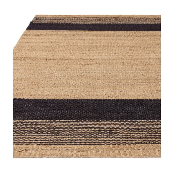 Črna/bež obojestranska ročno tkana preproga iz jute 120x170 cm Cedar – Asiatic Carpets-image-4
