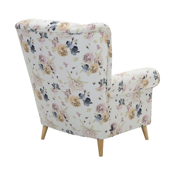 Bel fotelj s cvetličnim motivom Max Winzer Anton-image-3