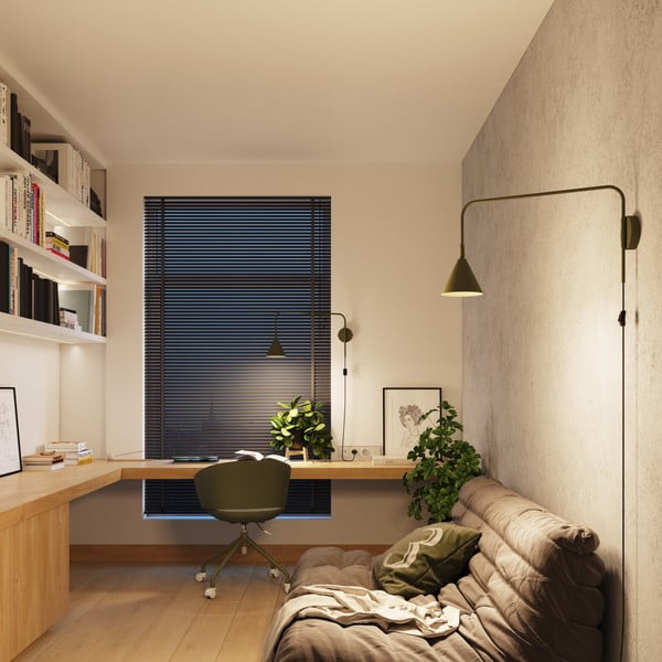 Zelena stenska svetilka z vtikačem Zylo – Sollux-image-3