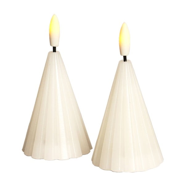 Bela božična svetlobna dekoracija 2 ks ø 6 cm Laura – Sirius